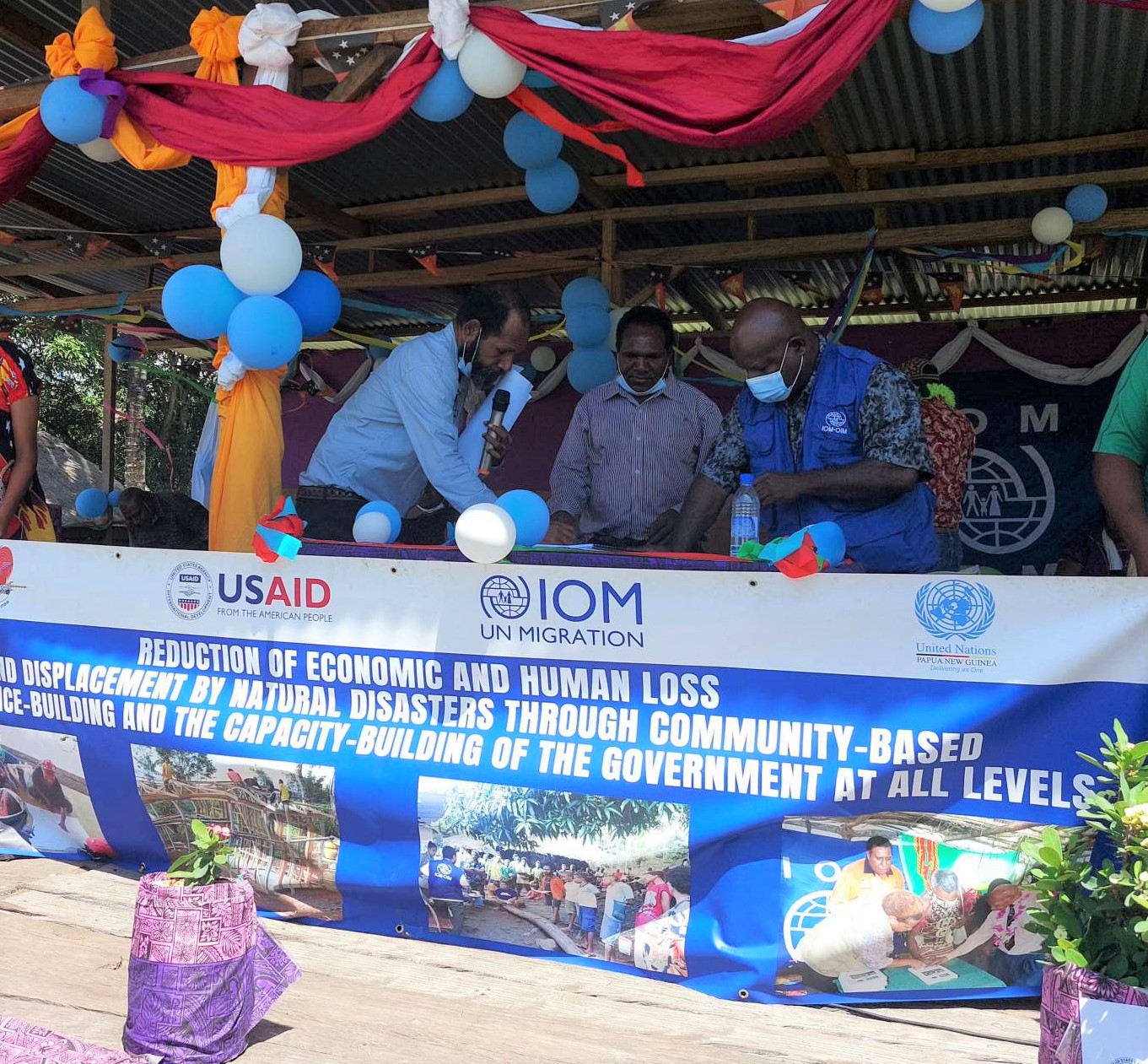 IOM, Morobe Provincial Government, Zumara community launch CBDRM Plan in Morobe_Photo Samike Gagee IOM