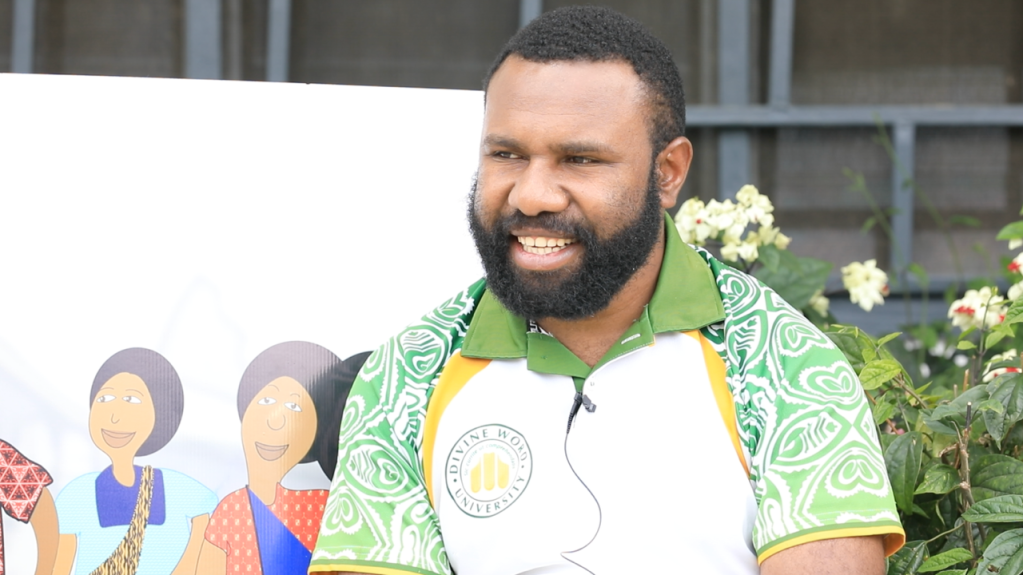 Issac Keru from the Archdiocese of Mt Hagen child protection team.