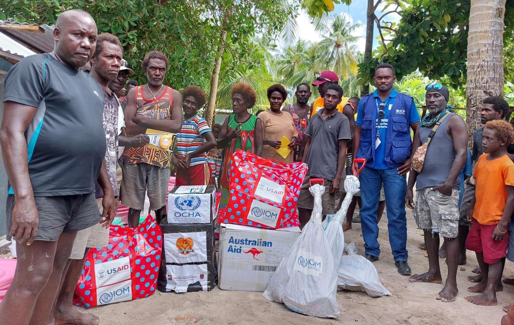 Local authorities, and partners distributing the relief materials in AROB.