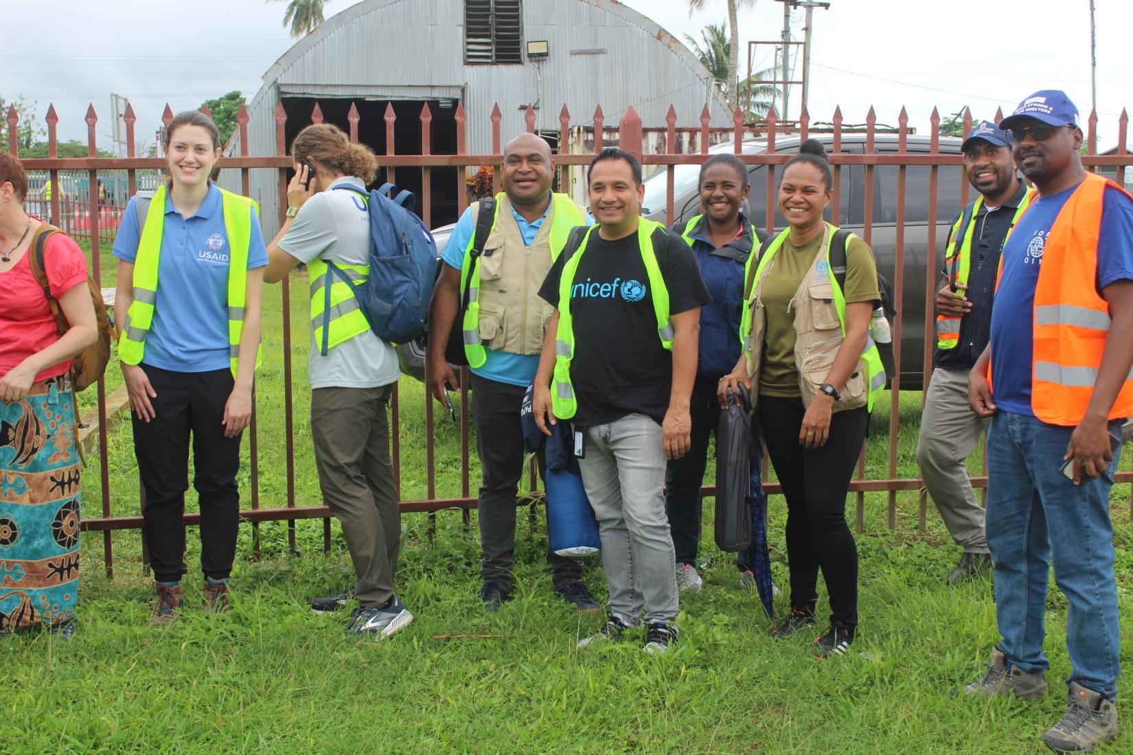 UN Humanitarian Team with partners in Buka