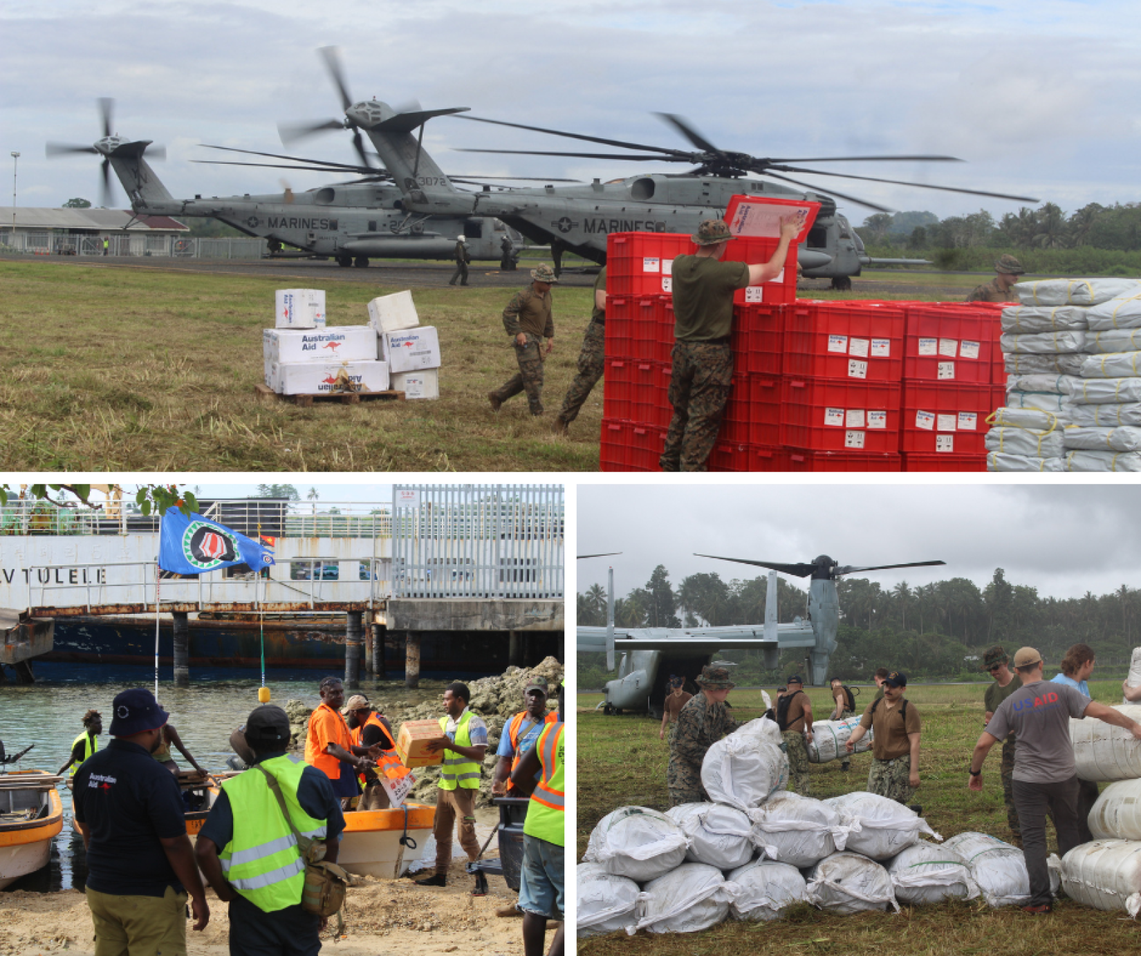 Mt Bagana in the Autonomous Region of Bougainville (AROB), humanitarians are on the ground coordinating the delivery of relief supplies and ensuring no one is left behind
