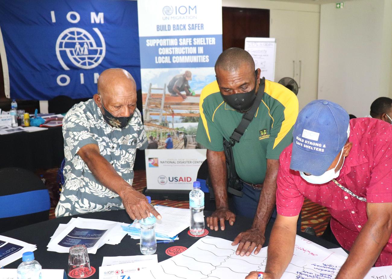 Provincial Disaster Coordinators participating in the IOM facilitated training. 
