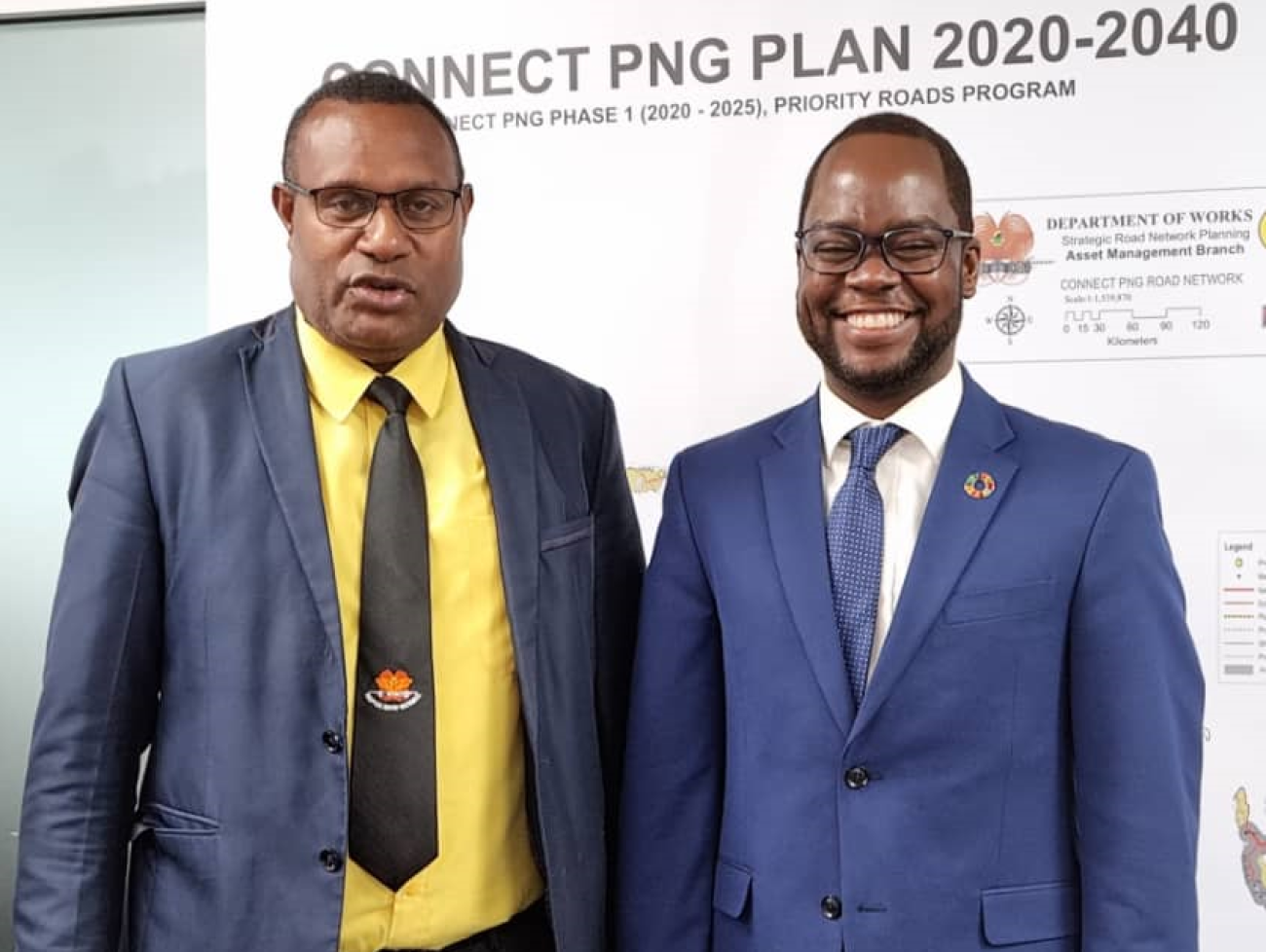 Themba Kalua (RC a.i.) and Koney Samuels (DNPM)