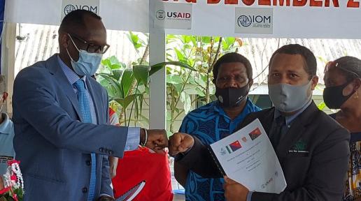 IOM, Milne Bay Provincial Government launching Provincial DRM Strategy and SOP